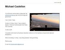 Tablet Screenshot of michaelcastellon.net